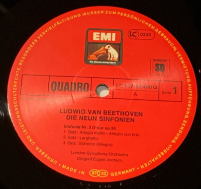 Beethoven The Nine Symphonies EUGEN JOCHUM Orig EMI 8 LP Box
