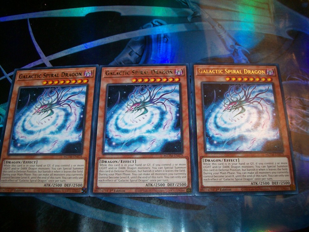 3x Galactic Spiral Dragon 1st Ed Rare MZTM-EN074 YuGiOh TCG Card