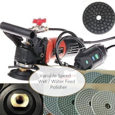 5'' aggregate grinder sander cutter polishing pad buff 16+3 stone cement concrete