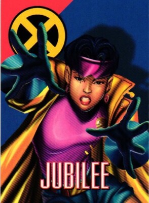 JUBILEE #33 BASE 1996 Marvel Vision Embossed Collectible Card