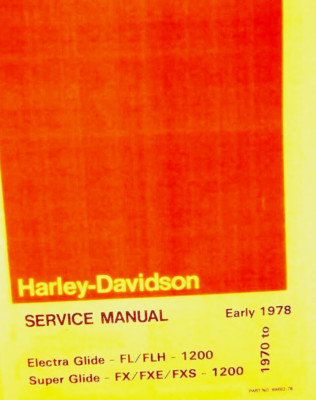 Harley-Davidson サービスマニュアル 1970-1978 SV126 ハーレーダビッドソン純正日本語サービスマニュアル1970-1978