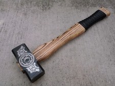 20 Fenrir s Hammer Hand Forged Carbon Steel HEAVY Wood Handle Engraved 5x2 Head