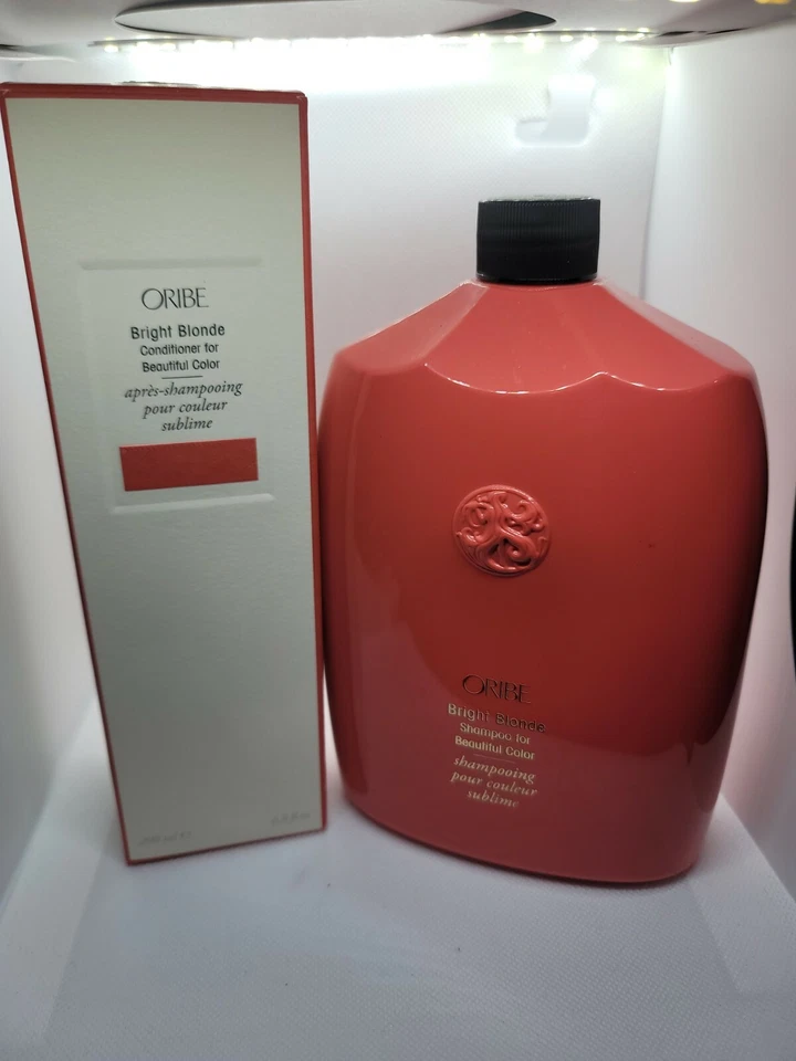 ORIBE BRIGHT BLONDE SHAMPOO & CONDITIONER FOR BEAUTIFUL COLOR  SET  FRESH - Image 2 of 3