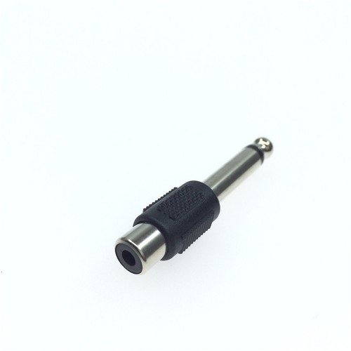 10PCS RCA Female Jack To 6.3mm Male Mono Plug Audio Adapter Connector - Picture 6 of 8