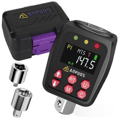 ANPUDS 1/2'' Digital Torque Adapter, 7.4-147.5 Ft-lb/10-200 Nm 