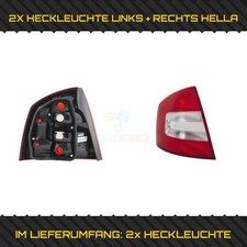 2X HELLA HECKLEUCHTE  LINKS + RECHTS FÜR SKODA OCTAVIA II 1Z3 2.0 TDI