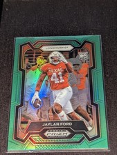 2024 Panini Prizm Draft Picks - Jaylan Ford #190 Green Prizm Rookie Card