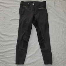 Cavallo Cavagrip Candy Progrip Full Seat Breeches sz 26L Equestrian Riding Gray