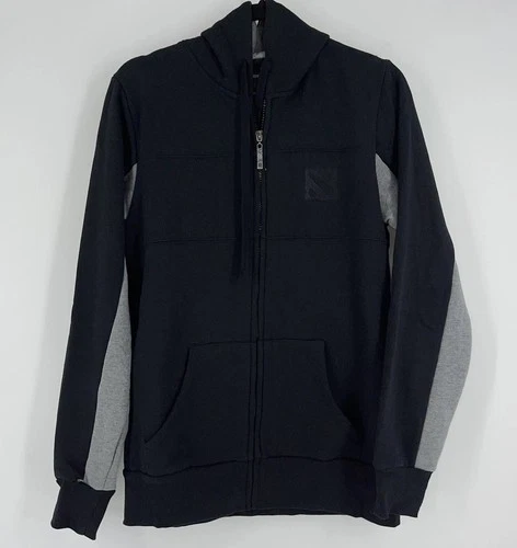 DotA2 Men's Sweater Small Black Gray Hoodie Steam Valve Full Zip Jacket New - product listing photo