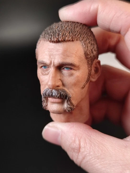 Modelo esculpido cabeza de capitán británico pintado 1/6 ajuste figuras de 12 pulgadas Foto 3 de 4