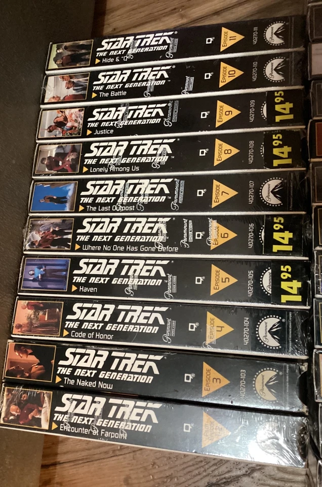 STAR TREK: The Next Generation - EPISODE #1 - 45 (VHS, 1987-89) New & Sealed - Image 2 of 4