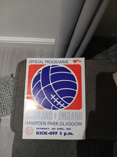 Scotland v England 1966 Football Programme Hampden Park