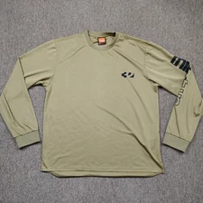 THIRTYTWO Snowboarding Shirt Men's 2XL Brown Long Sleeve Pullover Zip Pocket