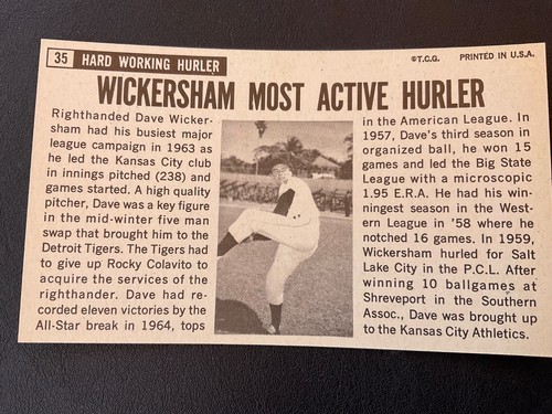 1964 TOPPS GIANTS PICK CARDS YOU WANT NICE SHAPE - Picture 259 of 393