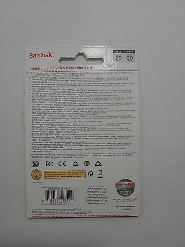 Sandisk 64 GB High Endurance microSDXC Card, New, with Adapter - Picture 2 of 3