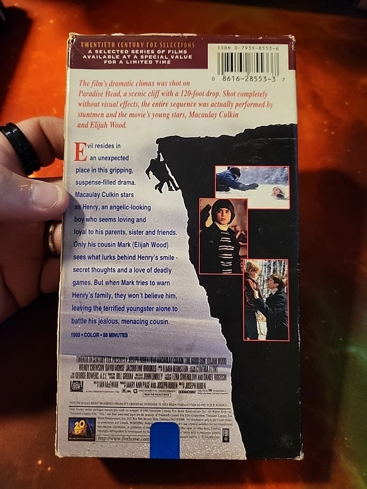 The Good Son VHS Macaulay Culkin Elijah Wood Thriller - Tested Works  Foto 3 de 4