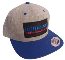Mopar Performance Patch Hat Adjustable Snapback  FREE SHIP Yupoong Flat Brim