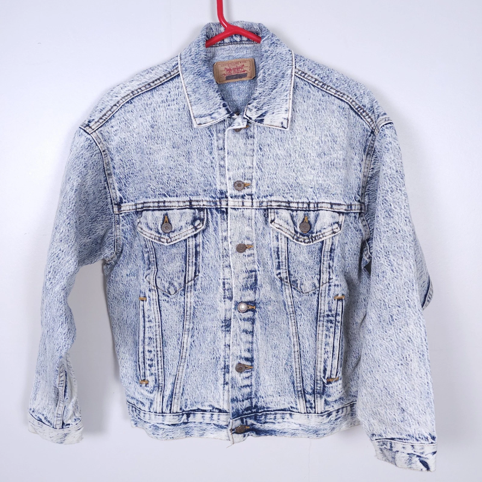 Levi's 70507 Denim Jacket Large L Made In USA 80's Vintage Skater Blue Tab 2310
