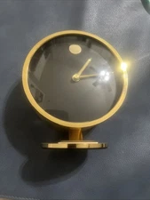 Vintage MCM Howard Miller W Germany Nathan Horwitt Museum Quartz table Clock
