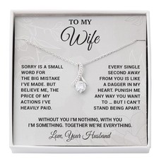 To My Wife Necklace, Christmas Gifts For Women, Anniversary Gift For Wife