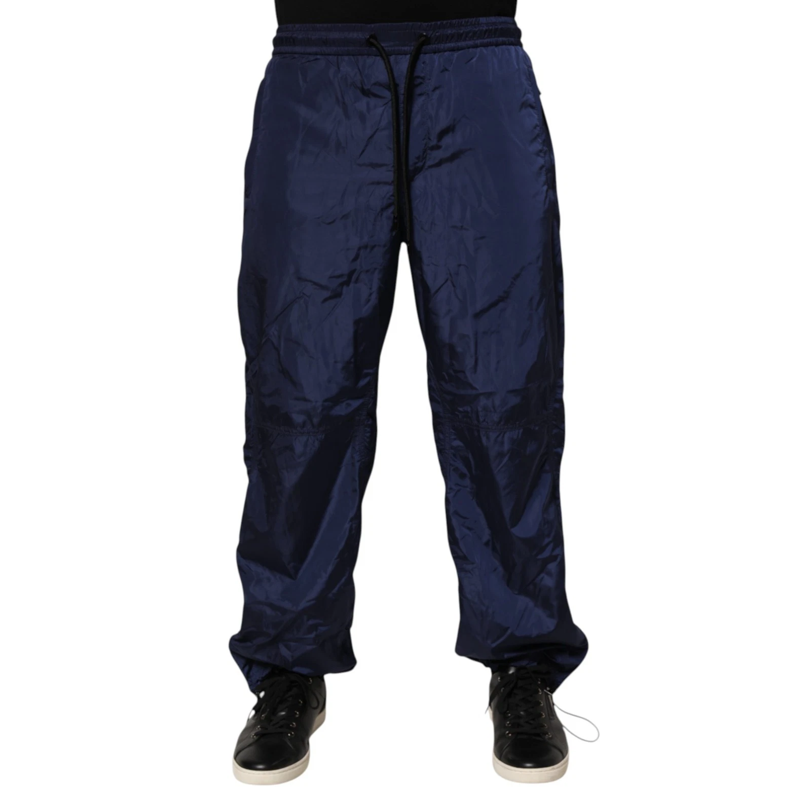 DOLCE & GABBANA Pants Blue Nylon Straight Jogger Sweatpants IT44/W30/XS 1350usd