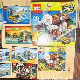 LEGO MANUAL/BOX LOT: Star Wars, SpongeBob, Lego City, Dino, Creator (read desc.)