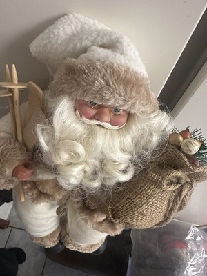 Exclusive Scandinavian Santa Claus, 45 cm, Handcrafted Nordic Christmas Figure  