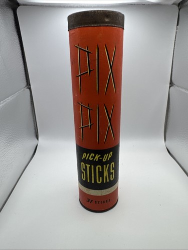 Vintage Whitman Pick Up Sticks Original Game Box And 53 Sticks & Instructions