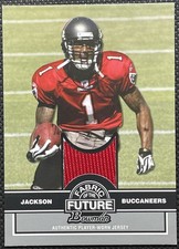 2008 Bowman Fabric of the Future Dexter Jackson #FF-DJ (MEM, RC)  TB Buccaneers
