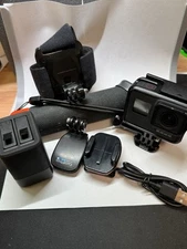 GoPro Hero 7 Black Camera with Multiple Accessories, batteries, head-strap, grip