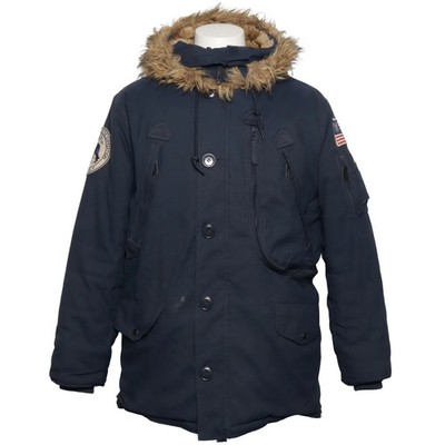 Alpha Industries, Parka, Herren, Größe: M, model: n-3b, Blau #B0c