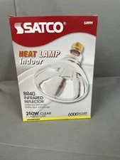 Satco Lighting S4999 - 250 Watt R40 Infrared Heat Lamp - Clear (1 Bulb Pack)