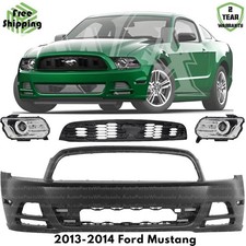 Front Bumper Cover Fascia Grille Assembly Kit For 2013-2014 Ford Mustang Front Bumper Cover Fascia Grille Assembly Kit For 2013-2014 Ford Mustang