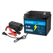 12V 50Ah LiFePO4 Battery Only / 5A Charger On...