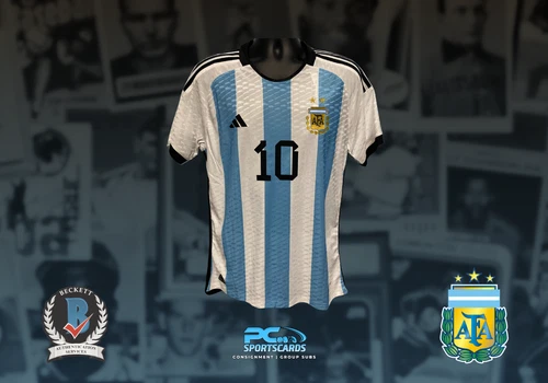 Lionel Messi Signed Auto AFA Soccer #10 Jersey  Beckett COA BT4