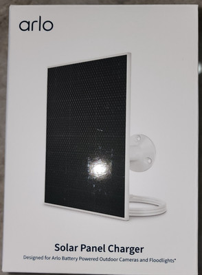 Arlo Solar Panel Charger VMA7600 New Retail Box Works Pro 3, 4, 5S, Ultra, 2, 3