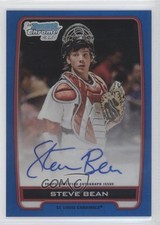 2012 Bowman Draft Chrome Picks Blue Refractor 11/150 Steve Bean #BCA-SB Auto 0c2