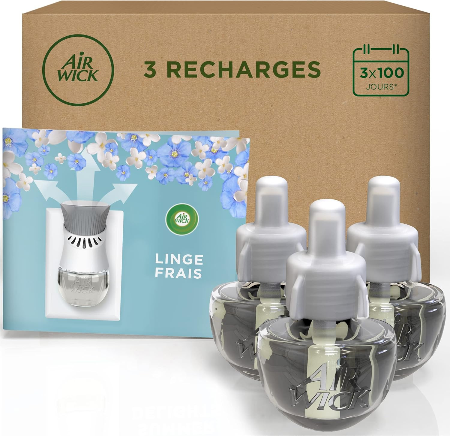 3 Ricariche Maison 19ml Deodorante Elettrico Biancheria Fresca Professionale