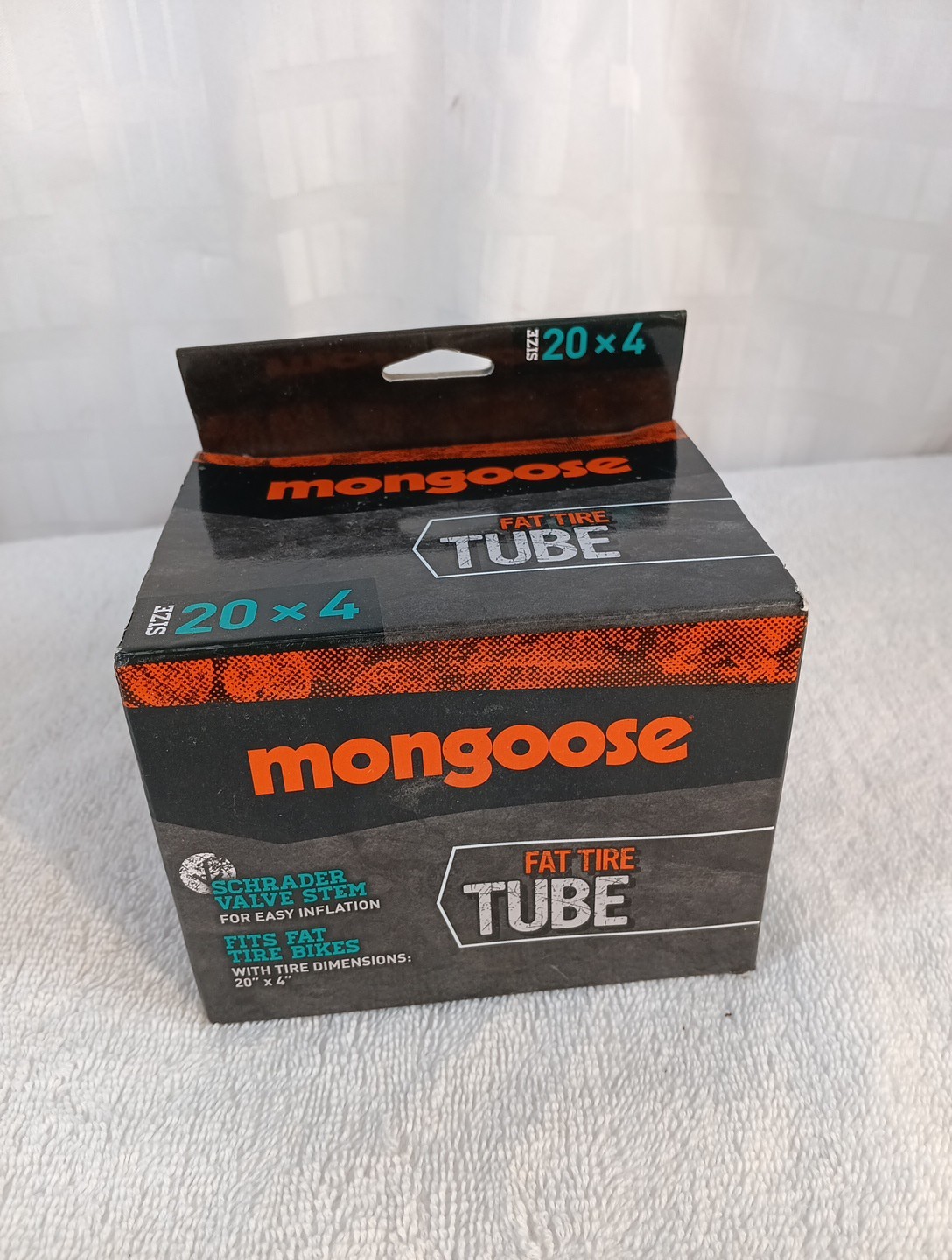 Mongoose Fat Tire Inner Tube 20 x 4 Inch Tube Bicycle w/Schrader Valve Qnty 2