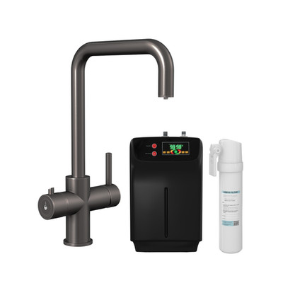 Kochwasserhahn 3 in 1 Küche warm & kalt - Komplettset mit Tank & Filter