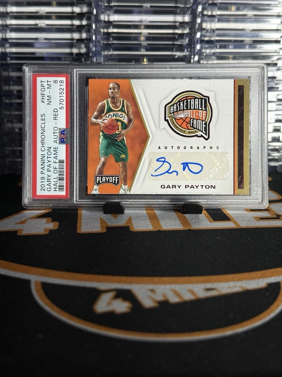 Panini Gary Payton Basketball Autographed Sports Trading Cards