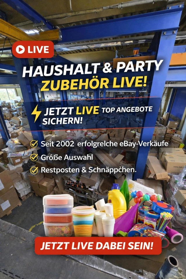 Mega Restposten Mix – Haushalt, Party & Mode | Turnschuhe, Deko, Textilien