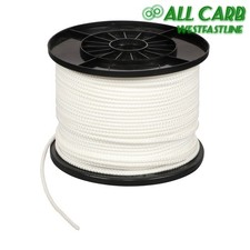 3/16 inch White Dacron Polypropylene Rope 500 Feet Spool Hollow Braid 700 lbs