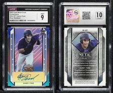 2021 Leaf Metal Draft Blue Rainbow /35 Harry Ford #BA-HF1 CGC 9 Mint Auto
