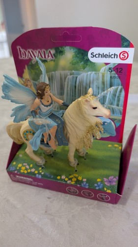 Schleich Bayala Fairy Eyela Riding On Golden Unicorn Figure 42508 new box damage - Picture 2 of 5