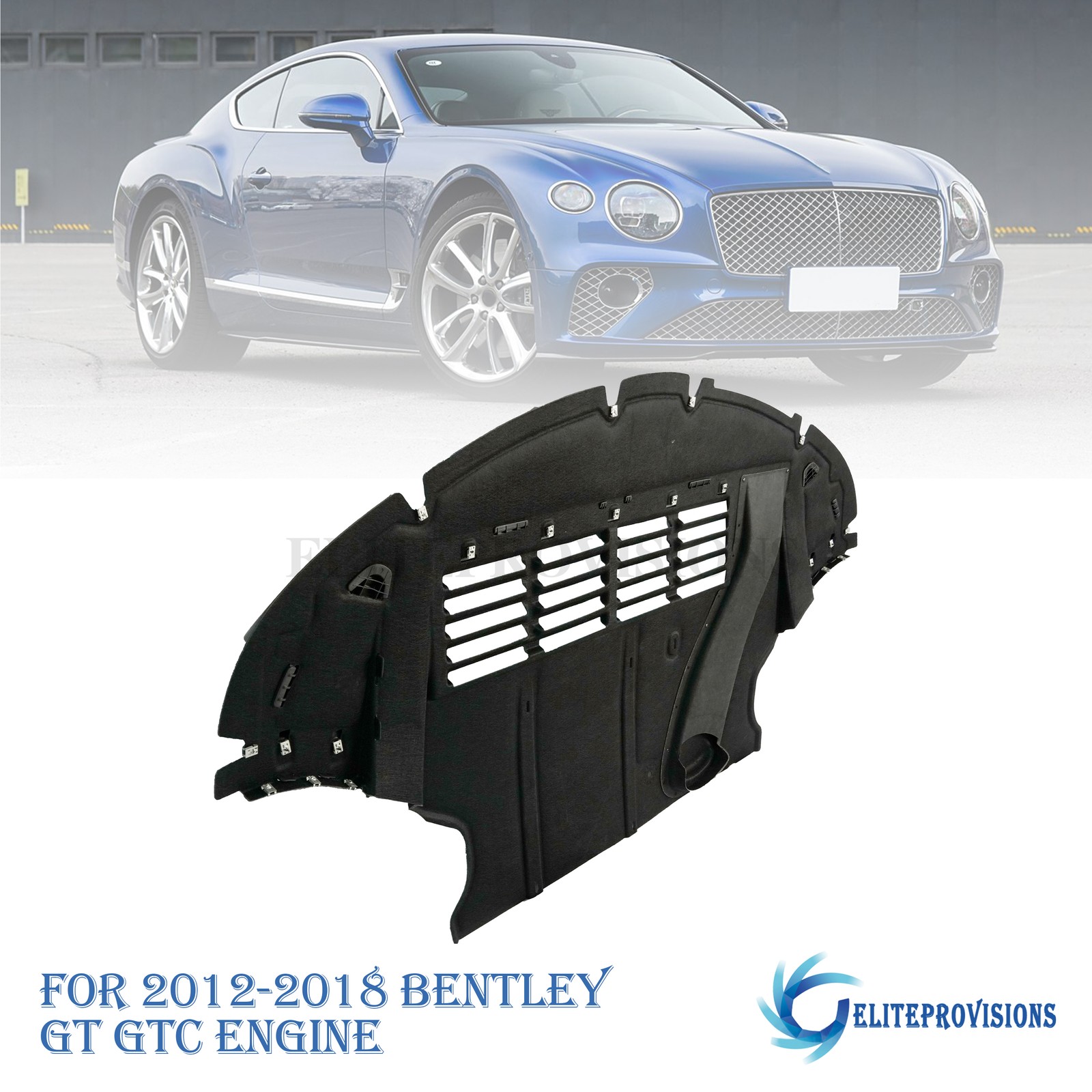 Bentley Continental GT 2012-2018 FRONT Engine splash shield P/N 3W3825235F
