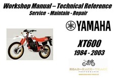 Yamaha XT600 XT 600 Manuale Officina Riparazione USB 1984 - 2003