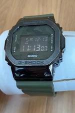 Casio G-Shock GM-5600B-3JF Camouflage Resin Watch Used, Shock-Resistant