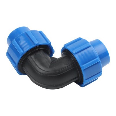 20 mm und 25 mm kompatible PP 90 Grad Gewindekupplung für Sanitärschlauch