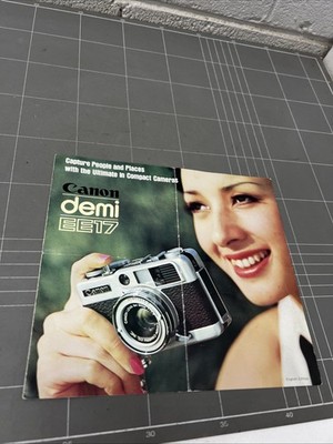 VINTAGE CAMERA BROCHURE OWNERS MANUAL PHOTO PHOTOGRAPHY CANON DEMI EE17